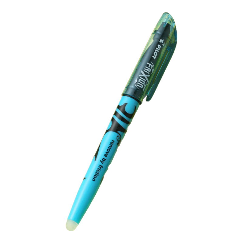 PILOT Erasable Highlighter, Natural Color Series, Colored Frixion Marker, Fluorescent Pen, Highlighting Pen, Student Marking Pen, Stationery, SW-FL Slanted Tip, Blue, Single Pe