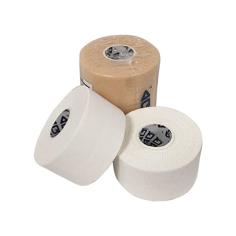 AQ Sports Bandage, Soccer Protective Self-Adhesive Tape, Serrated Easy-Tear White Tape, 9623*2 + Skin Film, 9601*1
