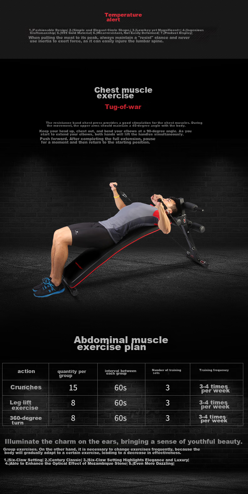 RIDO Sit-Up Assist Device, Home Fitness Equipment, Foldable Sit-Up Board, Abdominal Muscle Exercise Machine TD20 8