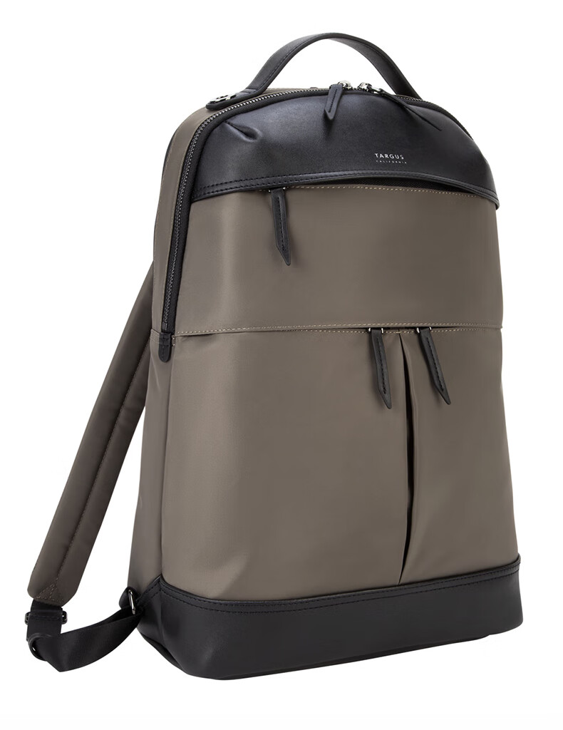 targus泰格斯双肩包电脑包时尚轻奢背包复古女包15/16英寸黑 945-中科