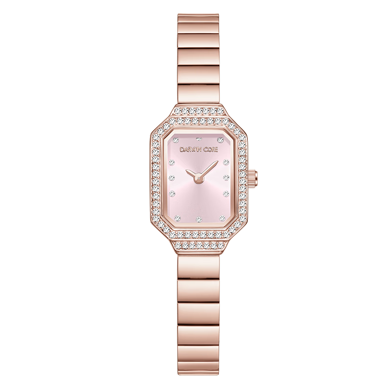 Darwin Core Daiwenke Small Gold Jade Rose Gold Inlaid Diamond Starry Sky Vintage Women's Watch High-End Niche Birthday Gift for Girlfriend