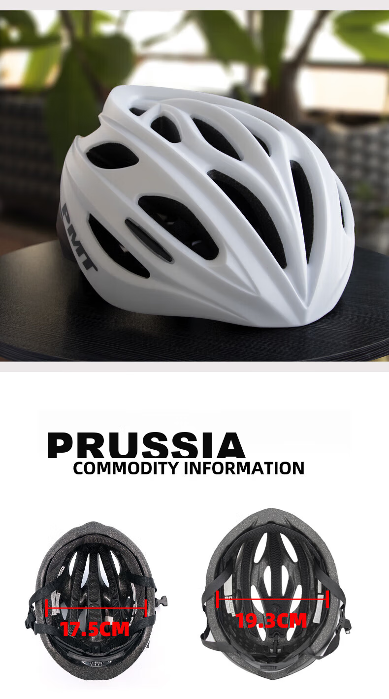 PMT Prussian Bicycle Helmet, Large Head Circumference, Plus Size, Extra Large, for Mountain And Road Bikes, Cycling Helmet, Black 4