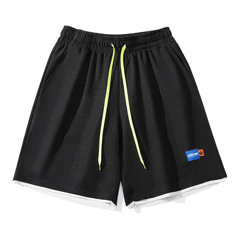 GENIOLAMODE Men's Shorts, Loose-Fitting Sports Casual Five-Point Pants, Simple Drawstring Versatile Men's Shorts