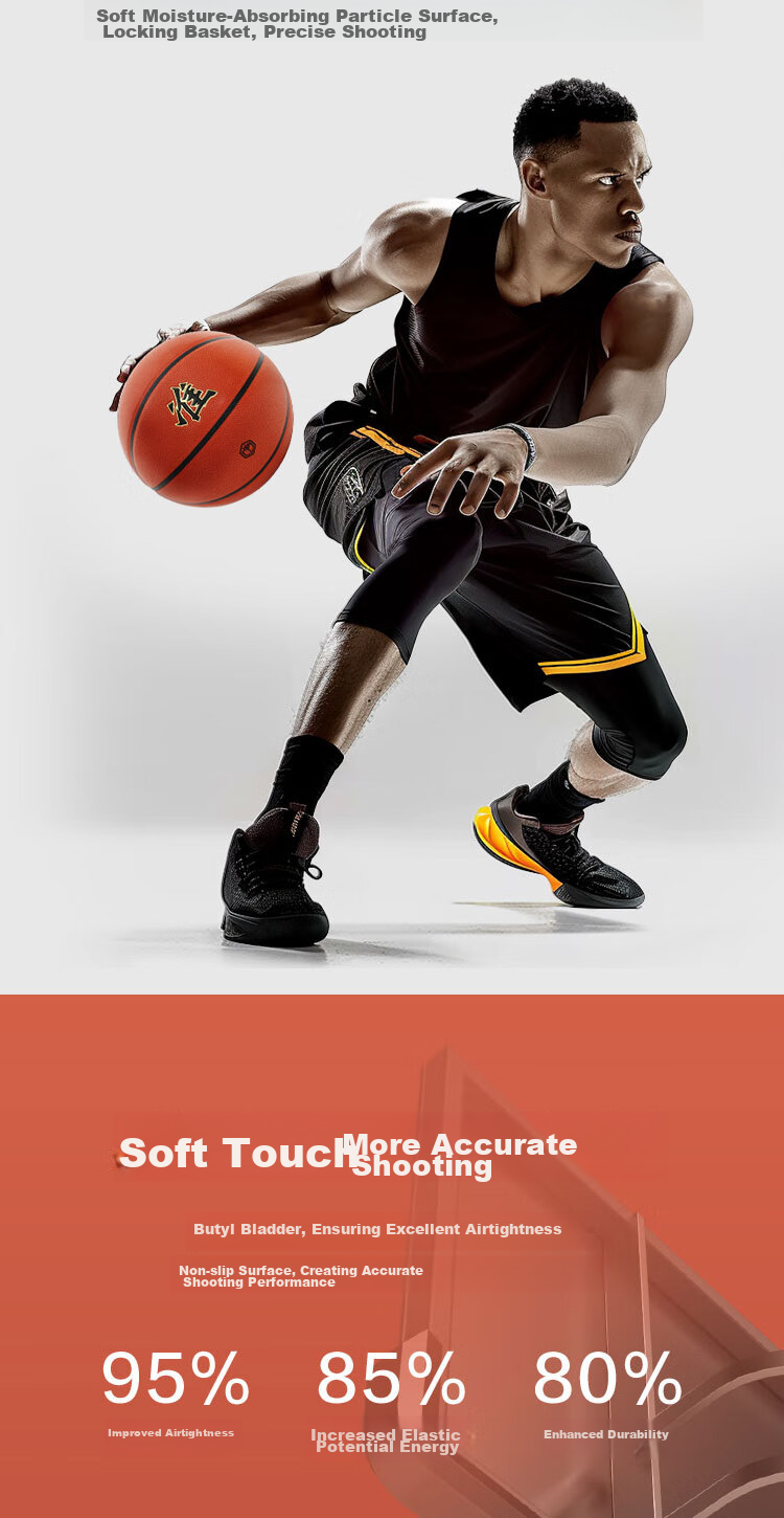 JD Original Moisture-Absorbing PU7 Competition Basketball, Adult Children Youth Middle School Exam Indoor Outdoor Training Standard Size 7 2