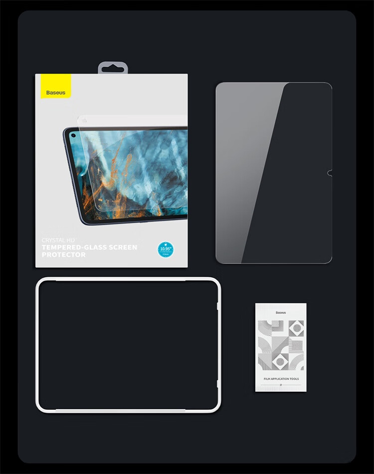 Baseus Tempered Glass Screen Protector for Huawei MatePad 11 Tablet, AR Film with Dust-Free Installation, Ultra-Clear Bare Screen, Strong Anti-Fingerprint, Compatible with 2021 MatePad 11 - 10.95 Inch 23