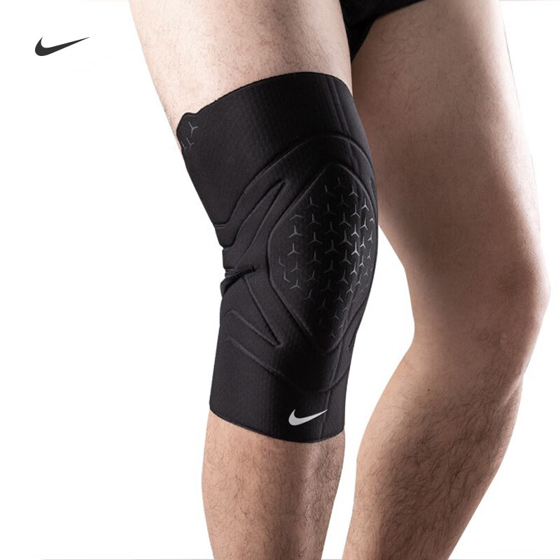 NIKE Professional Sports Knee Pads for Basketball, Badminton, Rock Climbing, Meniscus Protection N1000674010 Two Pairs Size L