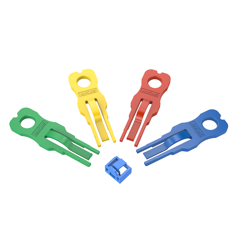 AUCAS Network Port Lock, Dust Plug, RJ45 Network Cable Interface Universal Lock [Without Key And Lock], Red, 12/pack, ACPT45-A