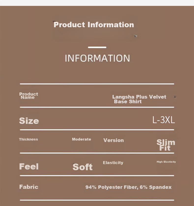LangSha 25 Autumn And Winter New Fleece-Lined Thickened Semi-Turtleneck Base Layer, 7A Antibacterial Anti-Mite Men's Outer Wear Cashmere Autumn Undershirt 7