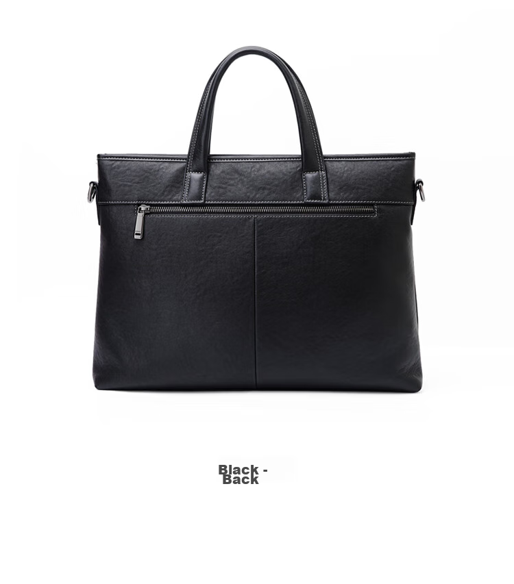 GOLF Business Briefcase, Men's Top-Grain Leather Handbag, Men's 15-Inch Laptop Bag, Briefcase, Father's Day Gift 19