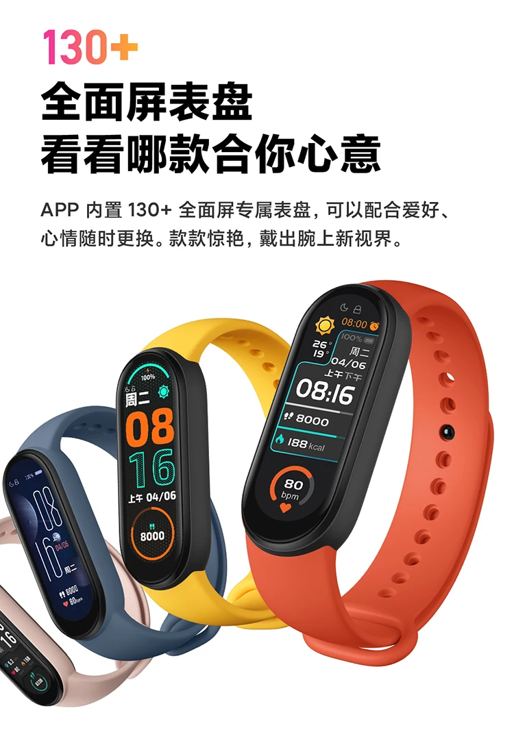 Xiaomi Mi Band 6 Full Color Screen 30 Sports Modes 24h Heart Rate Detection 50m Waterproof Smart Bracelet Sports Bracelet Offline Payment Xiaomi Mi Band 6 Full Color Screen 30 Sports Modes 24h Heart Rate Detection 50m Waterproof Smart Bracelet Sports Bracelet Offline Payment
