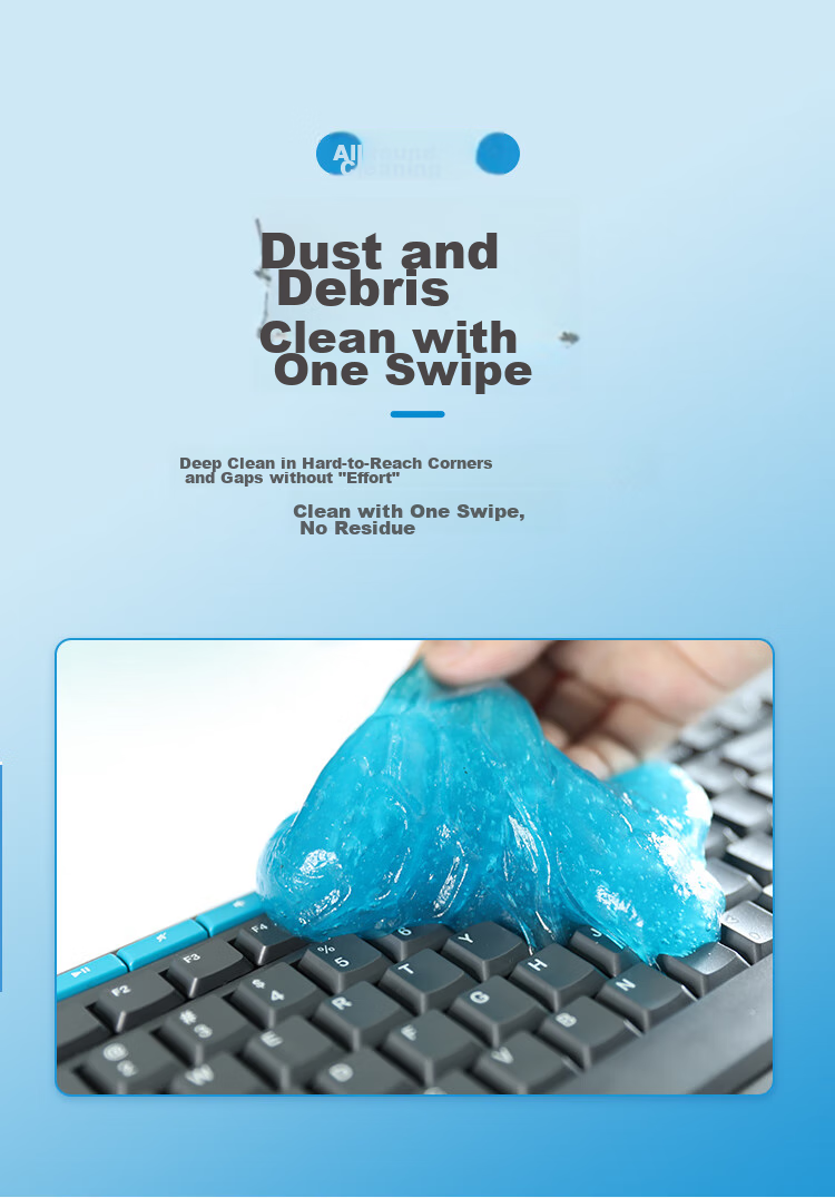 HAILE Keyboard Cleaning Putty, Soft Gel, Laptop Gap Dust Removal, Car Air Vent Cleaner, Rescuer Xiaoxin, Non-Stick, Extra-Large Jar, 200g AU-1 7