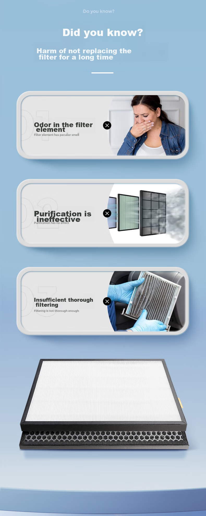 KISSAIR Compatible Air Purifier Filter for Honeywell KJ300F/KJ305F, KJ310F, KJ370F, PAC35M Models 1