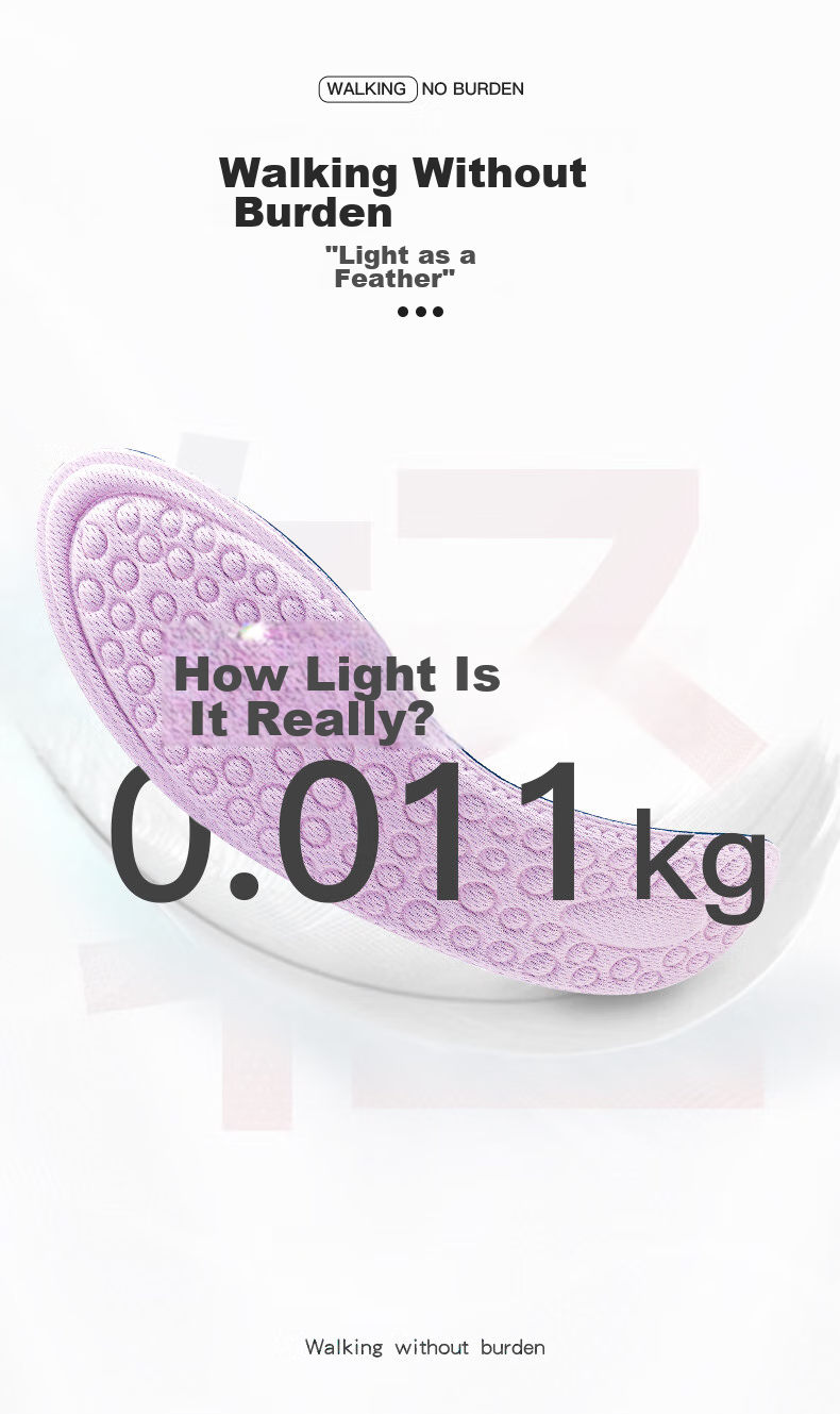 Maigaole 2 Pairs, Women's Insoles, Soft Sole Comfortable Breathable Sweat-Absorbing Thin Sports High Heel Insoles, Pink, Size 35-36 6