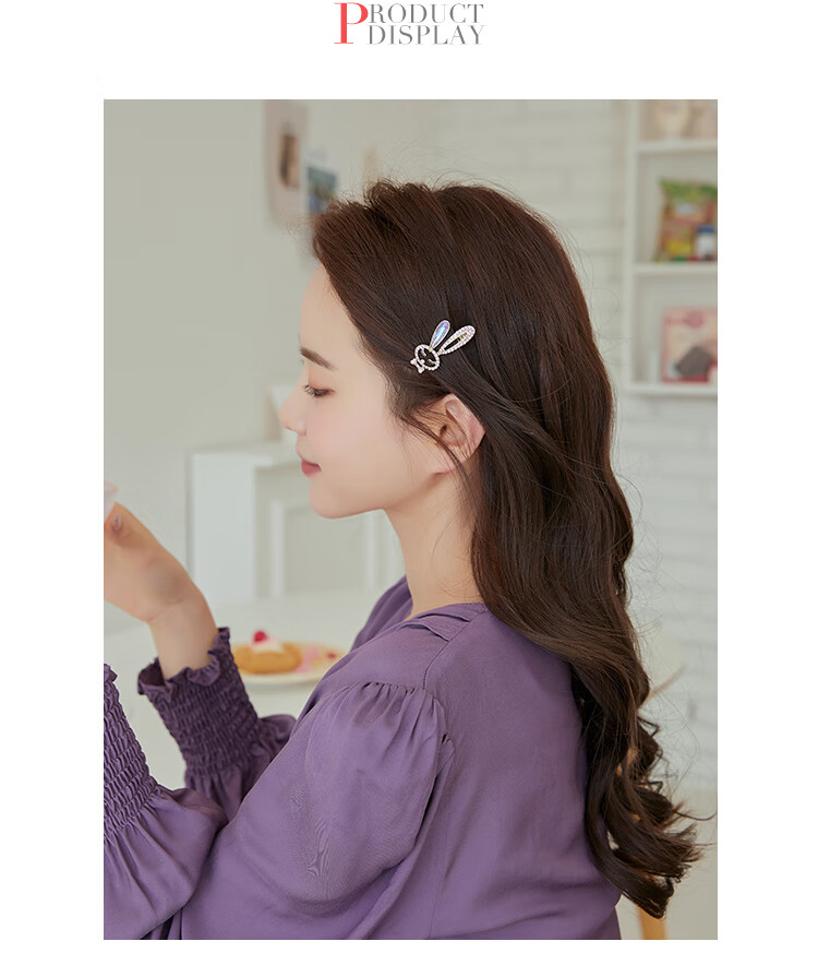 CHIMERA [Noble] 6 Sweet Hair Clips for Women, High-End Hairpins, Side Clips, Bangs Clips, Gift Box, Mid-Autumn Festival Gift 5