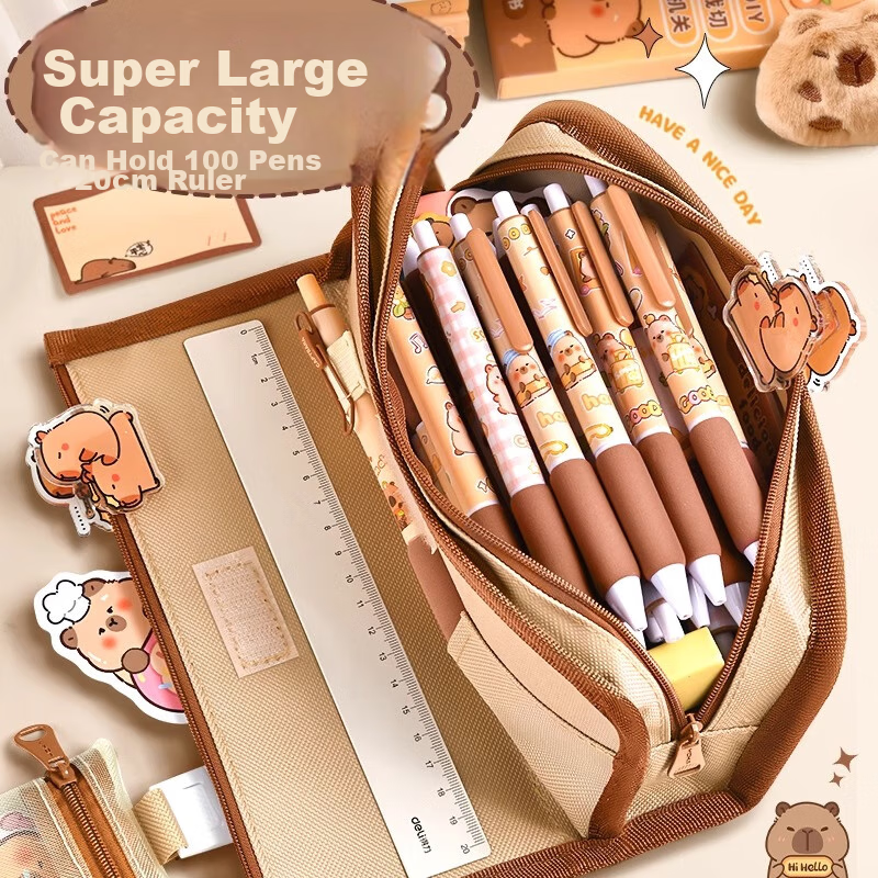 Shuxing Panda Pencil Case for Elementary School Students with Coin Purse, High-Quality Large Capacity Stationery Box for Girls, Middle School Students, Children, Girls, Extra Large Pencil Case, 2026 New Creative Multifunctional Pencil Case for Boys 3