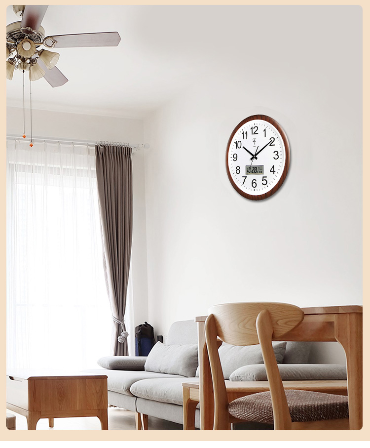 POLARIS Wall Clock, Living Room Perpetual Calendar Clock, Modern Quartz Clock, Fashionable Calendar Clock, Creative Wall Clock, 38cm 8