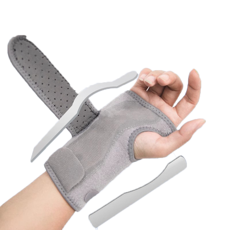 Mdikawe Sprain Splint Brace Wrist Medical Device Joint Tendon Sheath Fixation Support Bandage Right Hand Gray