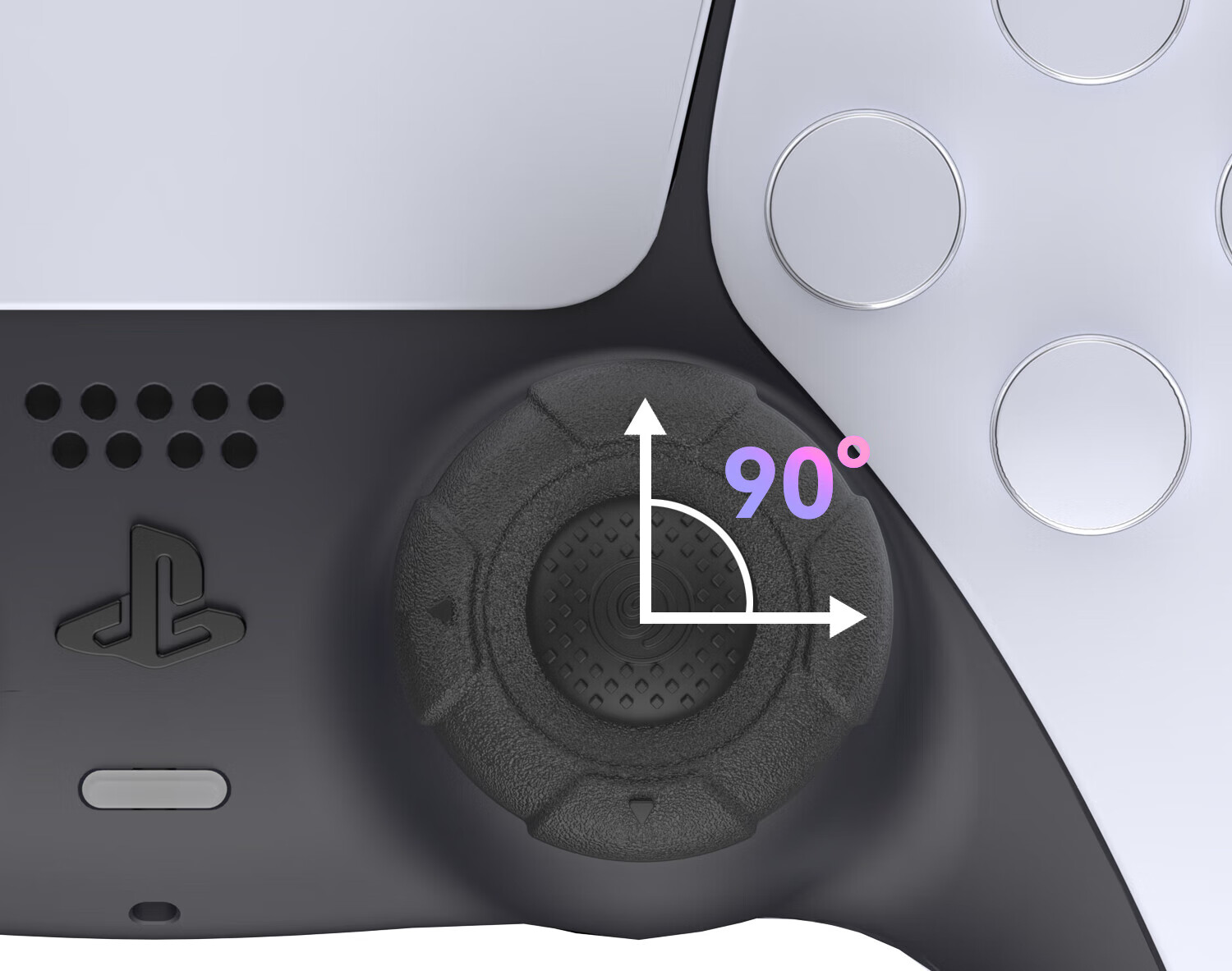 Jixiang National Version PS4 PS5 Controller Cat Claw Joystick Cap, NS Pro Game Controller Key Cap Silicone Accessories, Compatible with PS4/PS5/NS Pro, Pink Blue 15