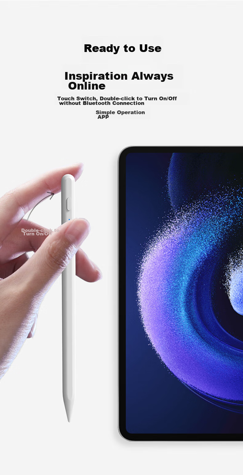 Smorss Capacitive Stylus Compatible with Xiaomi Tablets 8/8Pro/7SPro/Ultra/6/5/Max, Second Generation Inspiration Touch Pen, Xiaomi Writing Stylus, Screen Pen, Drawing And Writing Pe 7
