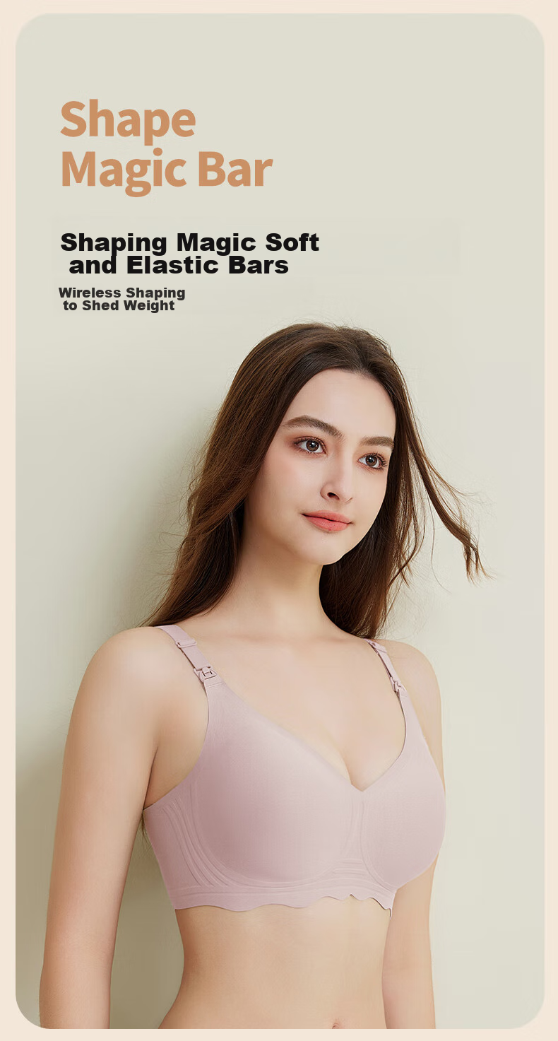 JOYNCLEON Maternity Nursing Bra for Pregnancy And Postpartum, Push-Up Brassiere for Breastfeeding, Tea Green, Size M, Jwx72748 7