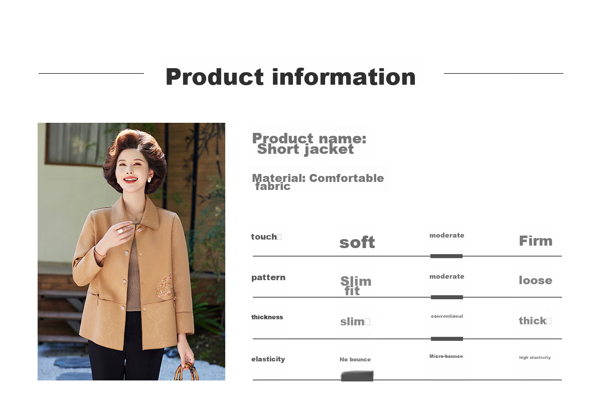 Yuzhaolin Mom's New Year Red Coat Middle-aged and Elderly Women's Spring and Autumn Windbreaker Short Jacket Y243U2013 12