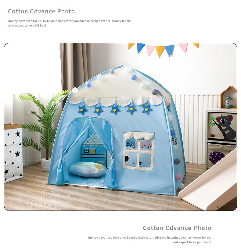 Little Dove Children's Tent Indoor Playhouse/home Princess Castle Toy for Girls, Pink Castle (Mat Not Included) 12