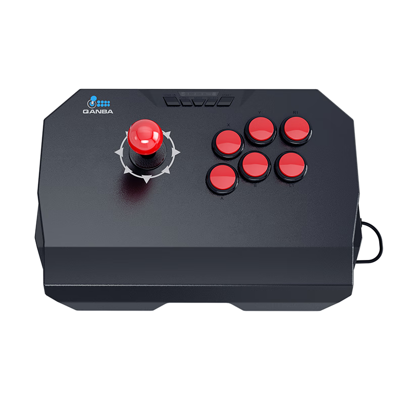 QANBA N1-BG Thunder 2 Large Round Arcade Joystick Game Controller Supports Android Phones PS3 Computers PC Street Fighter 6 Steam Fighting 97 Switch2 Wolfenstein: The New Colossus