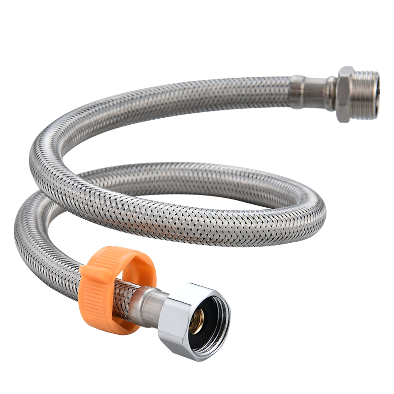 KEGOO Inlet Hose Extension Pipe, 1/2 Inch Internal And External Threaded Connector Pipe, Faucet Extension Water Supply Pipe 60cm K5012