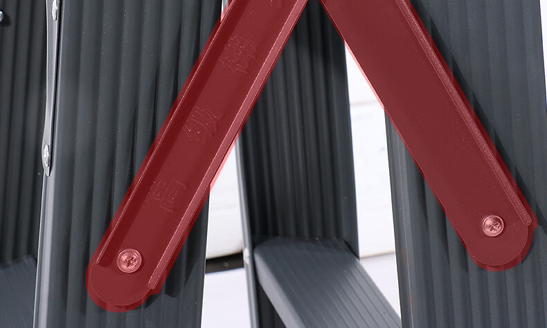 Cenggao Aluminum Alloy Household A-Frame Ladder, Foldable Engineering Ladder, Warehouse Industrial Ladder, Deep Space Gray Reinforced And Sturdy Model, 5 Steps 12