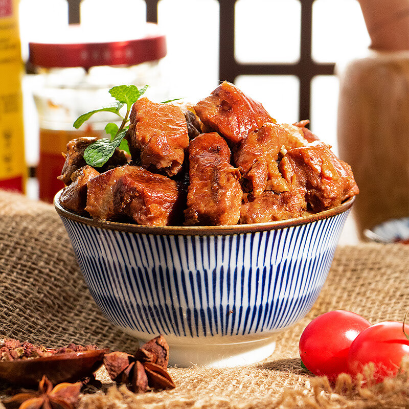 月盛斋 清真牛肉 中华老字号 酱牛肉卤牛肉熟 红焖牛肉200g 开袋即食