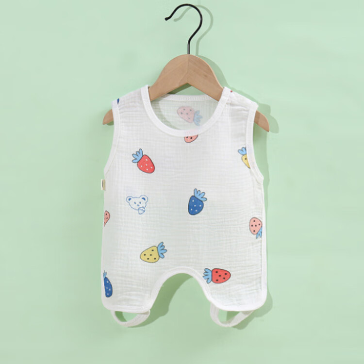 9I9 Baby Belly Cover, Pure Cotton Gauze, Thin Summer Protection for Stomach, Newborn Half-Back Shirt, Baby Belly Wrap with Legs, Sleeping Bag, 2 Pieces A300 13