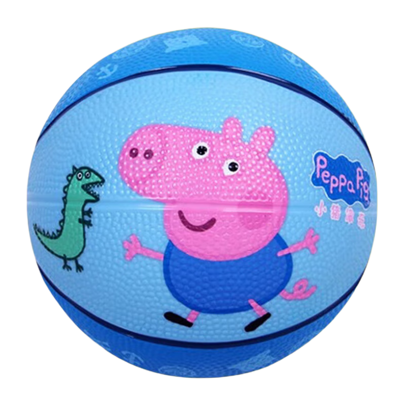 YA ZHI JIE WAN JU Children's Peppa Pig No. 2 Basketball, 0-3 Years Old Soft Ball, Pat Ball, Parent-Child Sensory Integration Training, Birthday And Holiday Gift