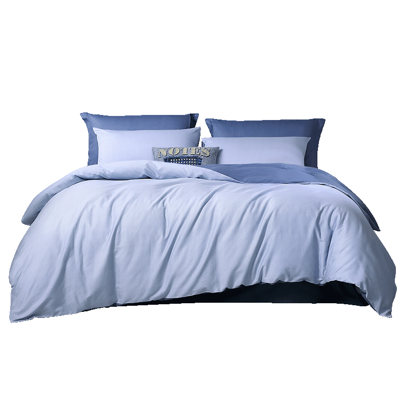 FUANNA Student Dormitory Set, Pure Cotton Three-Piece Set, Solid Color Bed Sheet And Duvet Cover for Single Bed, 152*210cm