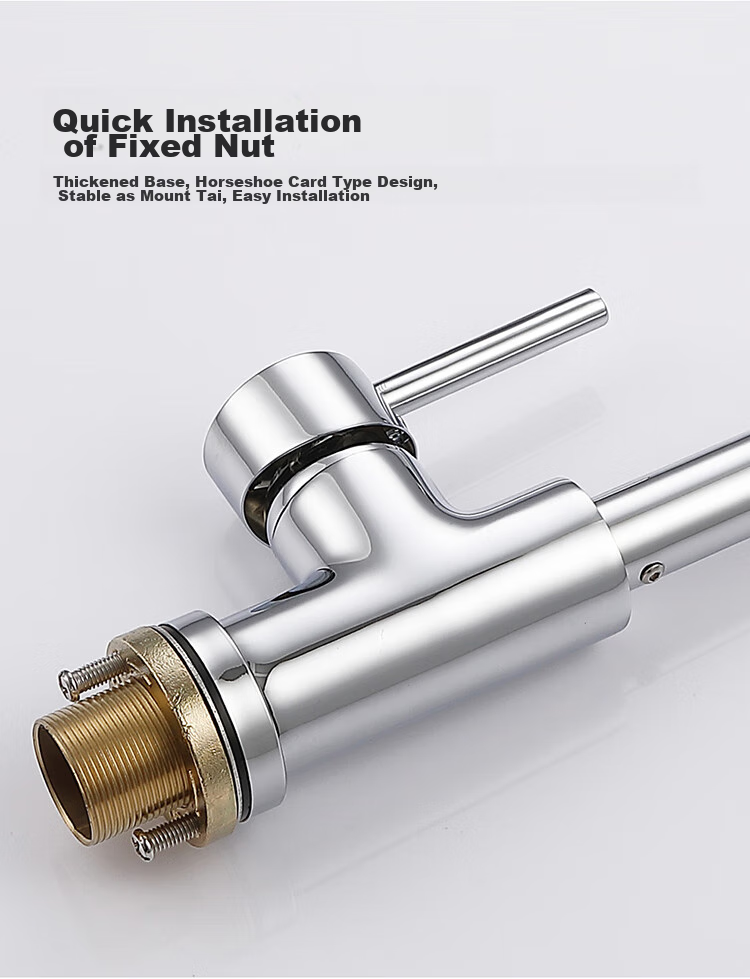 Larsd Kitchen Faucet Hot And Cold Sink Tap Copper Body Sink Faucet with 80CM Pipe F04 11