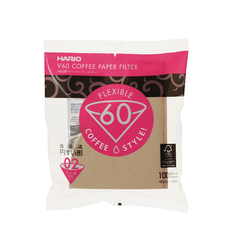 HARIO Japanese Imported V60 Pour-Over Coffee Filter Paper, Coffee Dripper, Filter Bag for Coffee Maker, 110 Pieces, Size 02