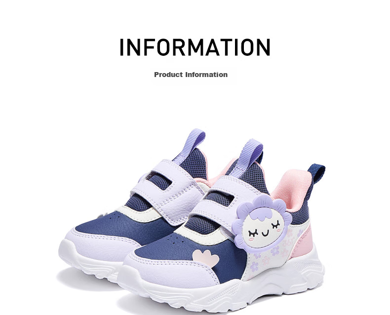 361° Children's Shoes, Toddler Walking Shoes for Spring, Boys And Girls Aged 1-3, Cartoon Baby Shoes, Black, Size 26 94