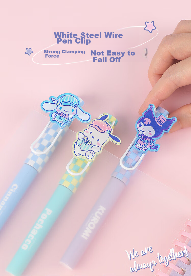 GuangBo Thermal Erasable Fountain Pen, Sanrio Collaboration Little Clown Fish Elementary School Student Handwriting Practice Posture-Correcting Ink Pen F Nib [Blue Packaging], Back-To Stationery KT82151-H 5