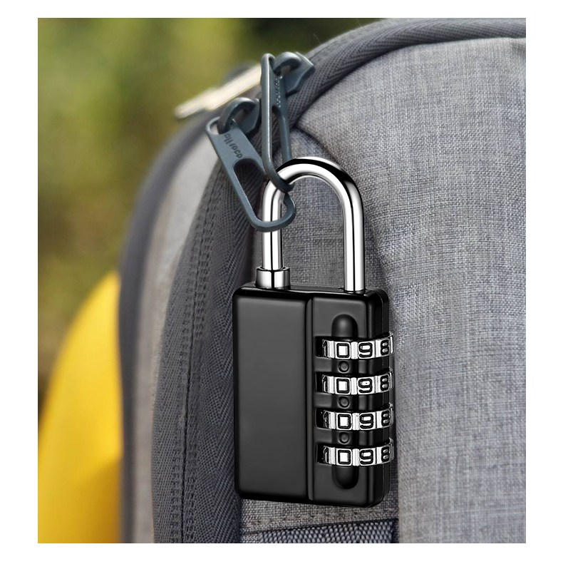 IGear Large Four-Digit Combination Padlock Storage Cabinet Anti-Rust Lock Gym Dormitory Door Lock Toolbox Lock with Security Key 8