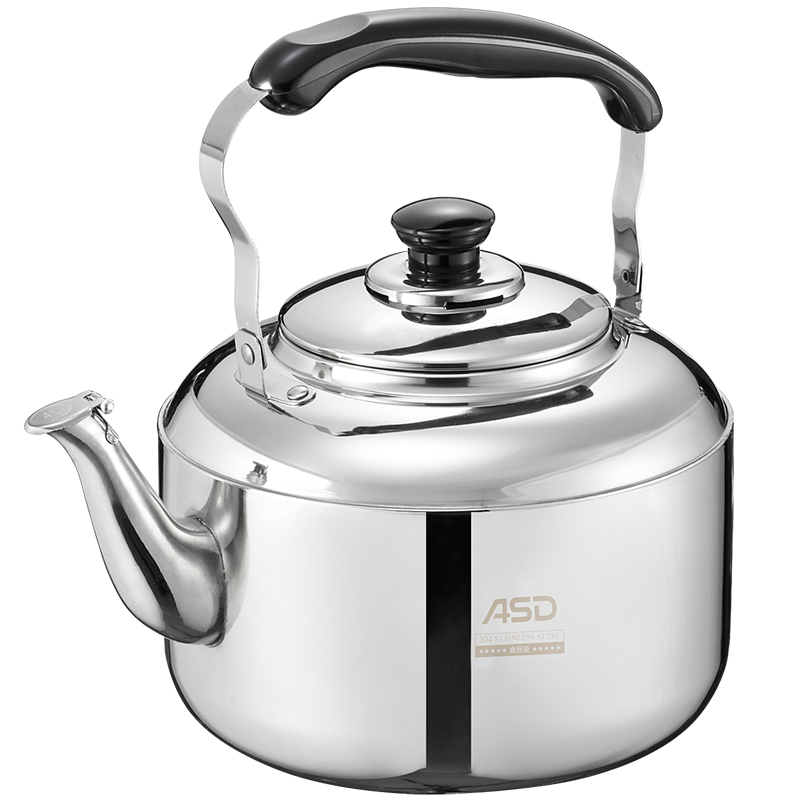 ASD Water Kettle, Thickened 304 Stainless Steel, Household Use, 3L Capacity, Whistling Sound When Filling, Suitable for Gas And Induction Cooktops, Heats Up, HS03T2WG