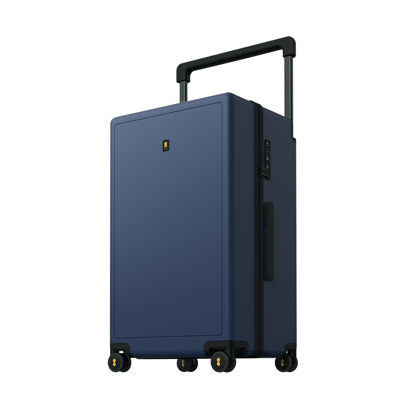 LEVEL8 Suitcase, Unisex Password Large Capacity Spinner Wheels 26-Inch Wide Trolley Case for Travelers PC Suitcase, Blue