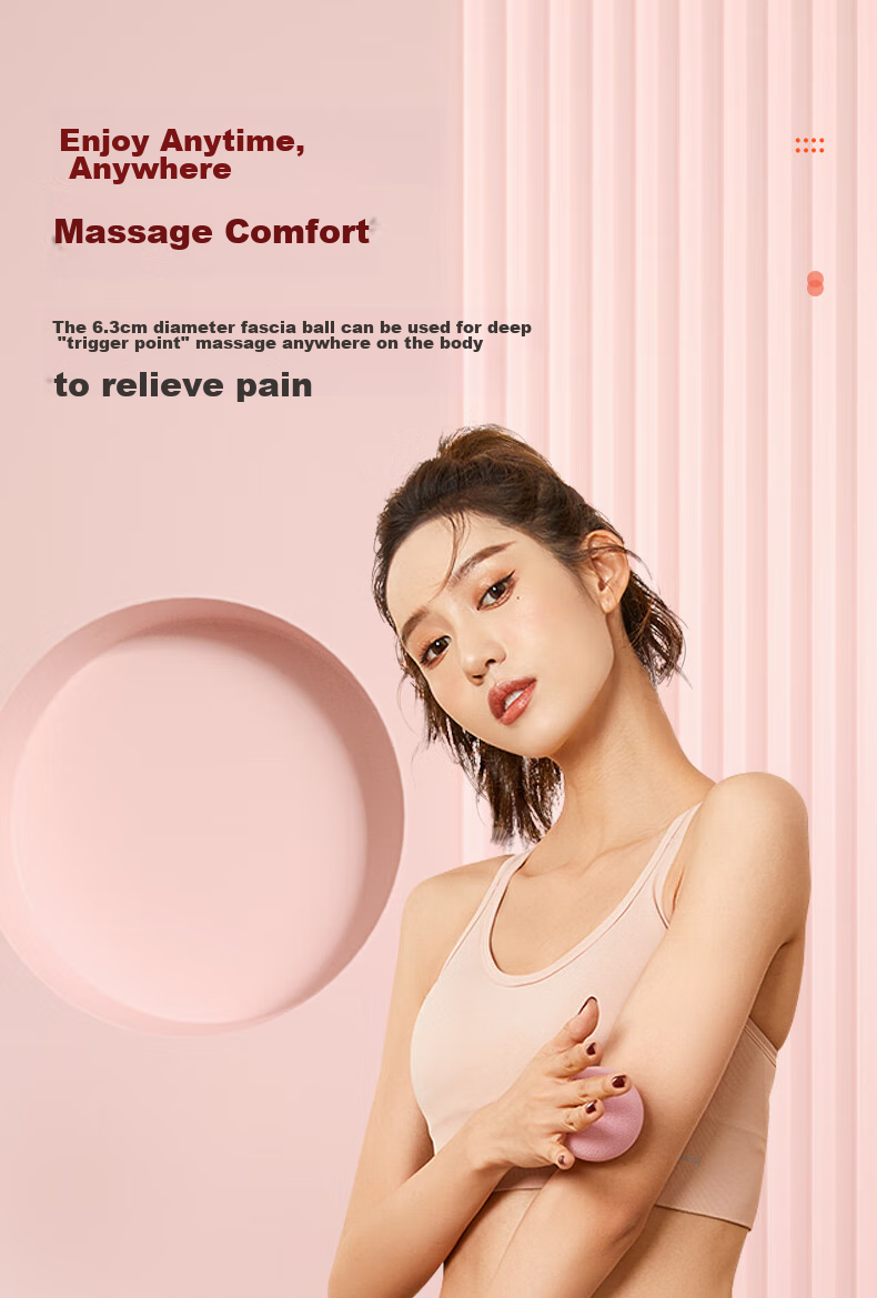 Li-Ning Fascia Ball, Muscle Relaxation Yoga Massage Exercise Fitness Ball, Hand-Held Foot Sole Massage Fascia Ball, Neck Fascia Meridian Ball 6
