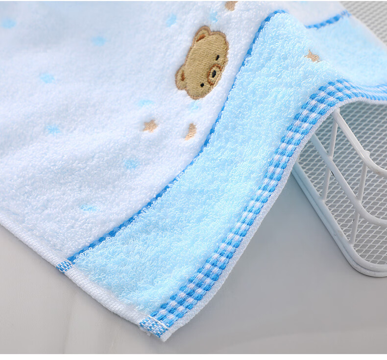 KING SHORE Towels, 3A Antibacterial Pure Cotton Sports Hand Towel, Hanging Towel, Large Square Towel, 4 Pieces, with Hanging Rope, 4-Piece Set 6