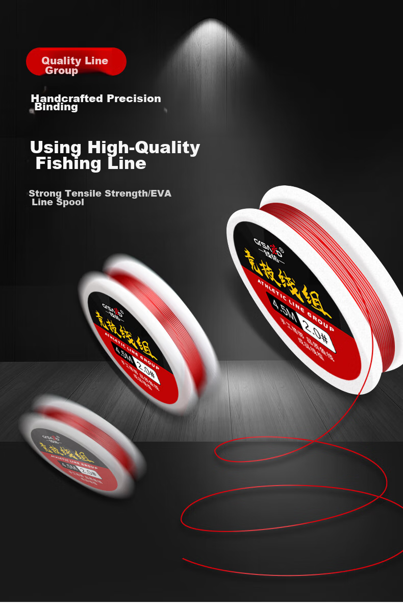 Grsaed 16-Axis Line Set, Pre-Tied Fishing Line Set with Main Line, Leader Line, Hooks, Finished Fishing Line, Main Line Box, Fishing Hooks And Accessories 12
