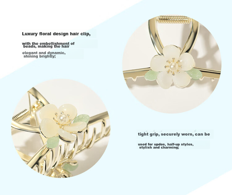 CHIMERA New Chinese-Style Hanfu Qipao Hair Clip, Tassel, Back of Head Clip, Bangs Clip, Hair Accessory, Women's Mid-Autumn Festival Gift 11
