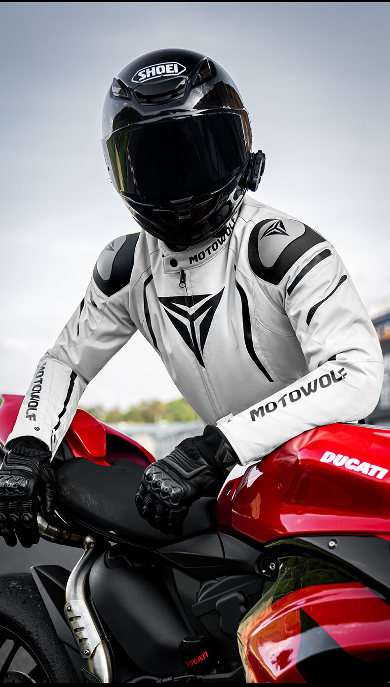 MOTOWOLF Motorcycle Riding Jacket Autumn Winter Unisex Four-Season Protective Racing Gear 11