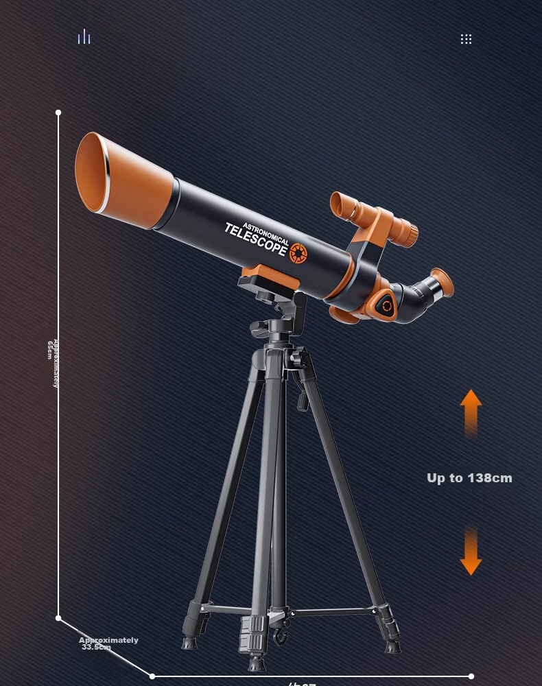 Astronomical Telescope Children's Toy, Birthday Gift for Boys And Girls Aged 7-14, High-Definition Large-Aperture Professional Telescope for 9-12 Year Olds, 13 Elementary School Students, Gift Box Included 27