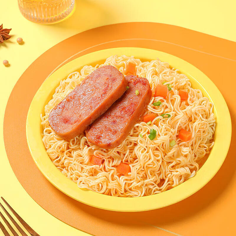 古龙 优质午餐肉罐头340g 应急罐头儿童早餐零食火腿肠烧烤火锅泡面