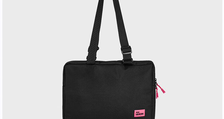 LEXON Shoulder Bag for Women, Laptop Bag with 13.3-Inch Inner Compartment, Fashionable Crossbody Bag, Lightweight Business Briefcase, Black 22