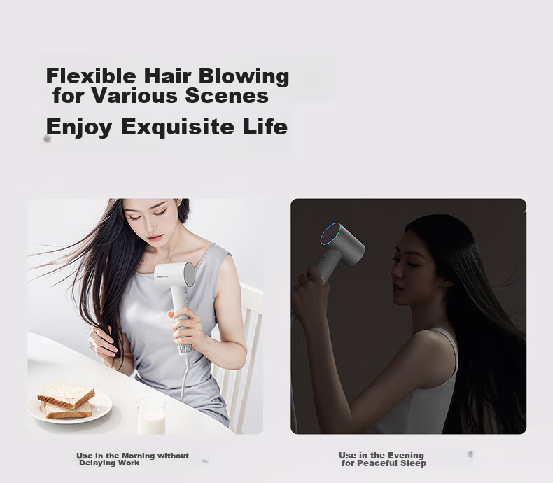 FLYCO High-Speed Hair Dryer, Holiday Gift, for Home And Dorm Use, Portable, Quick-Drying, Constant Temperature, Negative Ion Hair Protection, Powerful Blowing, Model FH6370 27
