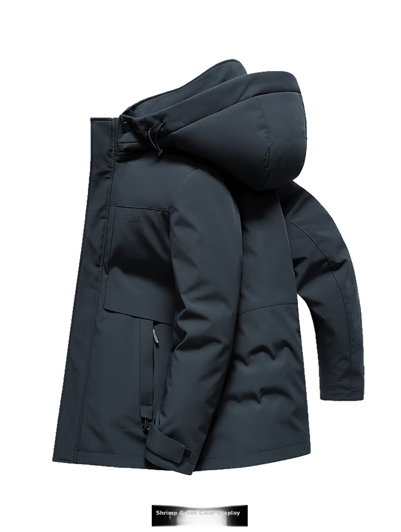 SNOWFLYING 90% Goose down Detachable Inner Liner down Jacket for Men, Autumn And Winter Season, Removable Hood, Windproof, Warm, Casual Versatile Coat, Size 170 15